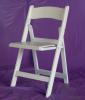 White Padded Resin Chair
